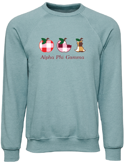 Alpha Phi Gamma Apple Evolution Crewneck