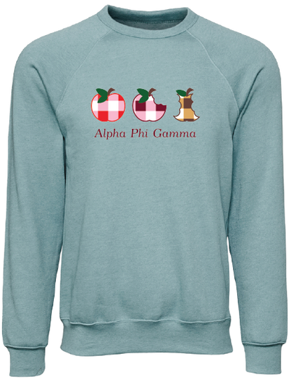 Alpha Phi Gamma Apple Evolution Crewneck