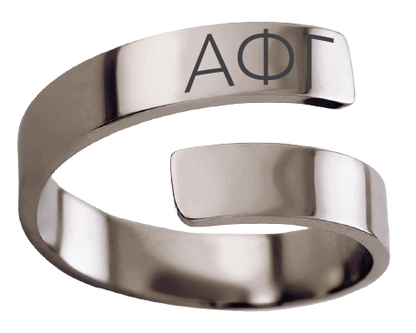 Alpha Phi Gamma Lettered Rings