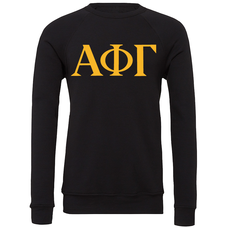 Alpha Phi Gamma Lettered Crewneck Sweatshirts