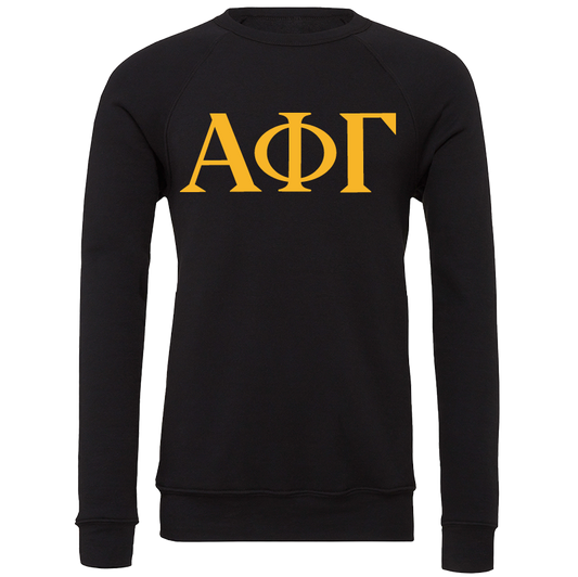 Alpha Phi Gamma Lettered Crewneck Sweatshirts