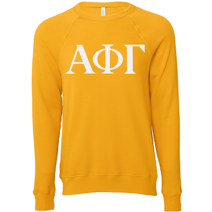 Alpha Phi Gamma Lettered Crewneck Sweatshirts