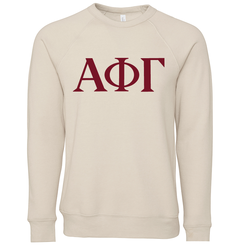 Alpha Phi Gamma Lettered Crewneck Sweatshirts