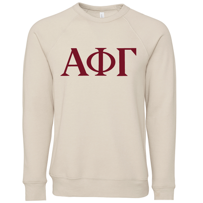 Alpha Phi Gamma Lettered Crewneck Sweatshirts