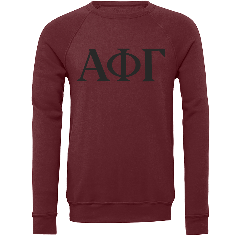 Alpha Phi Gamma Lettered Crewneck Sweatshirts