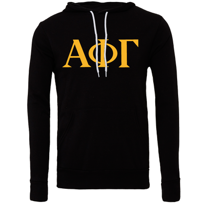 Alpha Phi Gamma Lettered Hooded Sweatshirts