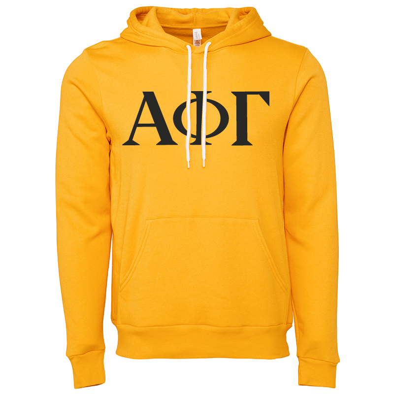 Alpha Phi Gamma Lettered Hooded Sweatshirts