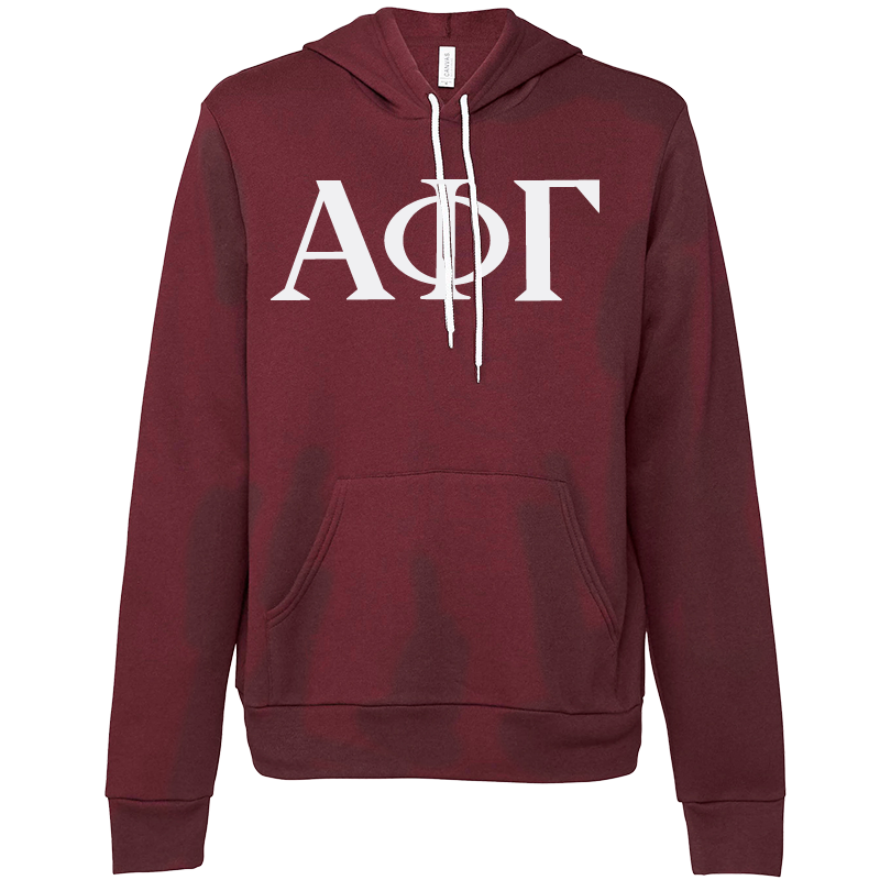 Alpha Phi Gamma Lettered Hooded Sweatshirts