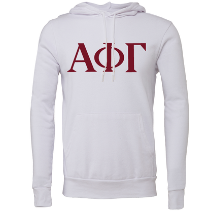 Alpha Phi Gamma Lettered Hooded Sweatshirts