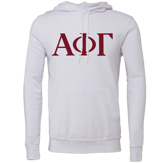 Alpha Phi Gamma Lettered Hooded Sweatshirts