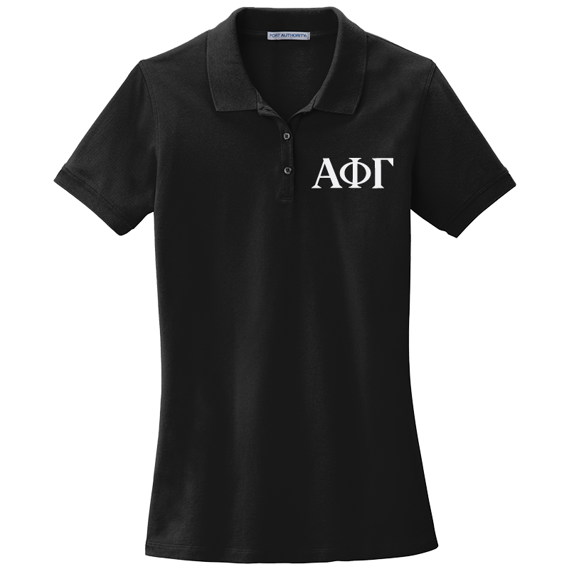 Alpha Phi Gamma Ladies' Embroidered Polo Shirt