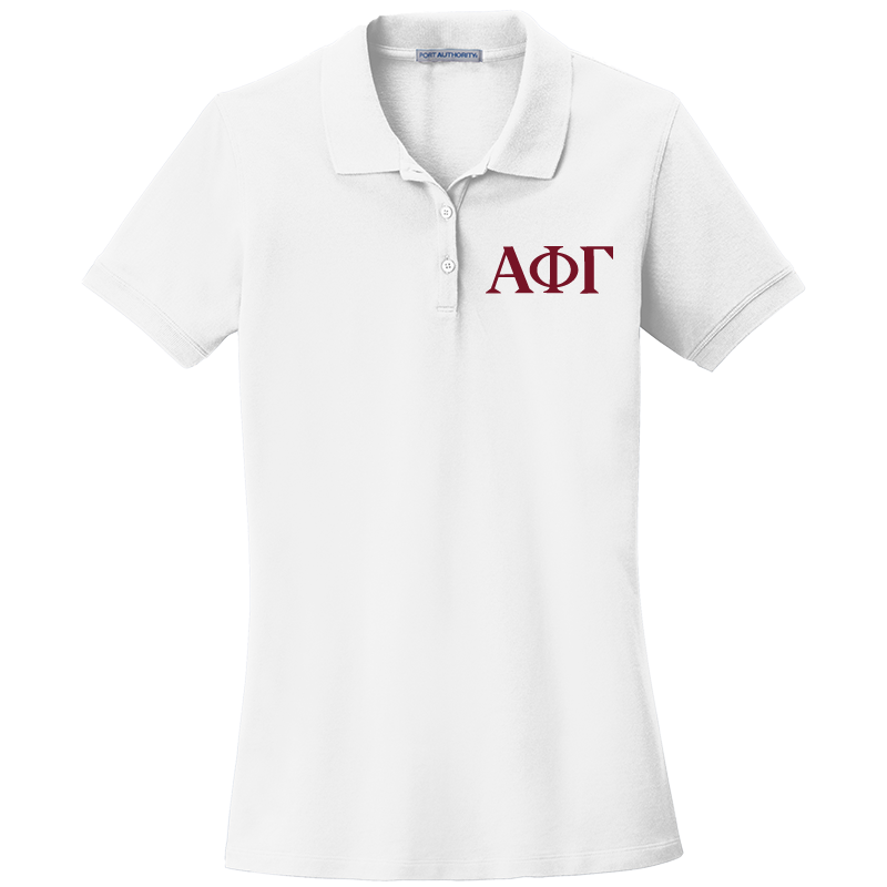 Alpha Phi Gamma Ladies' Embroidered Polo Shirt