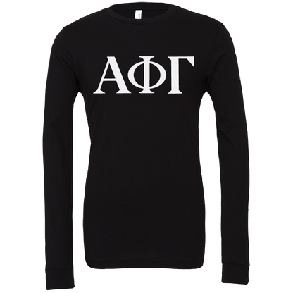 Alpha Phi Gamma Lettered Long Sleeve T-Shirts