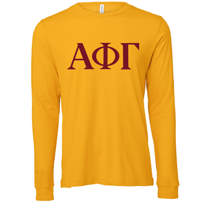 Alpha Phi Gamma Lettered Long Sleeve T-Shirts