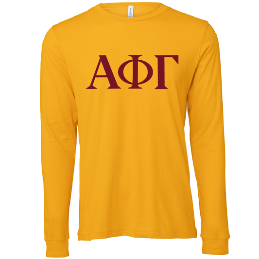 Alpha Phi Gamma Lettered Long Sleeve T-Shirts