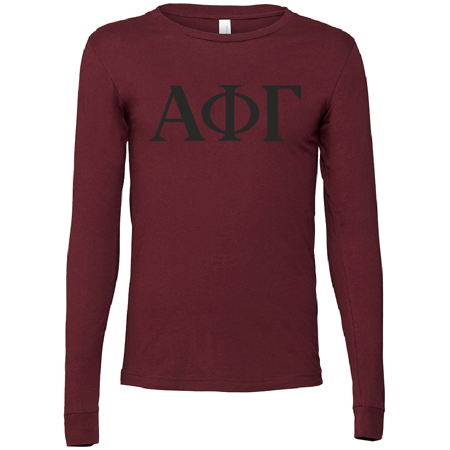 Alpha Phi Gamma Lettered Long Sleeve T-Shirts