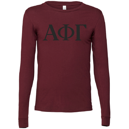 Alpha Phi Gamma Lettered Long Sleeve T-Shirts