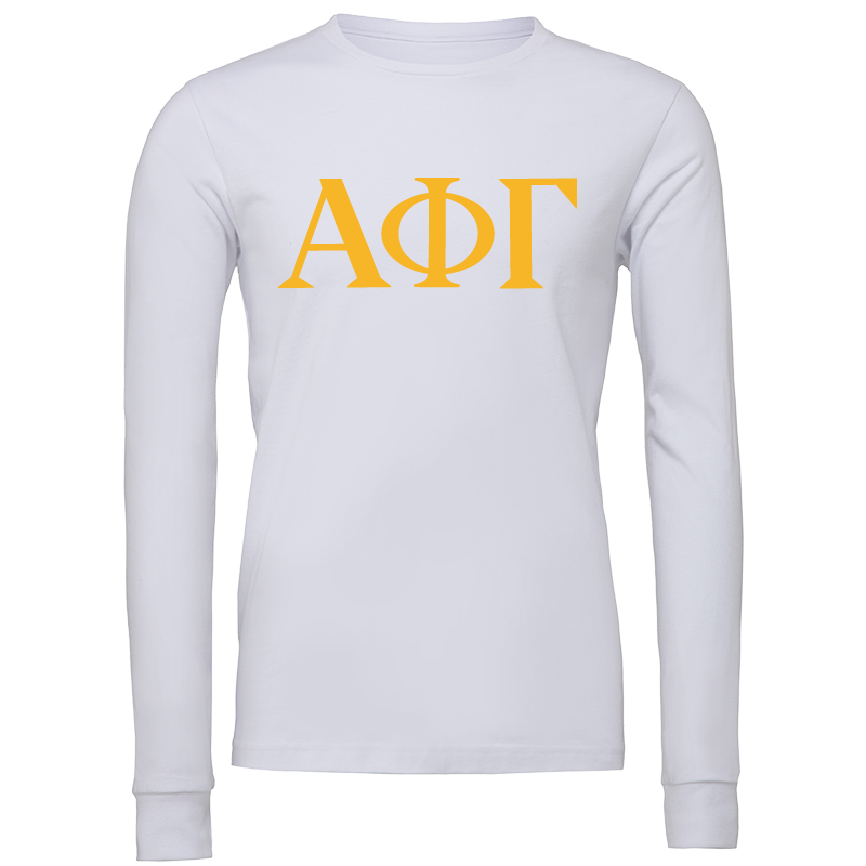 Alpha Phi Gamma Lettered Long Sleeve T-Shirts