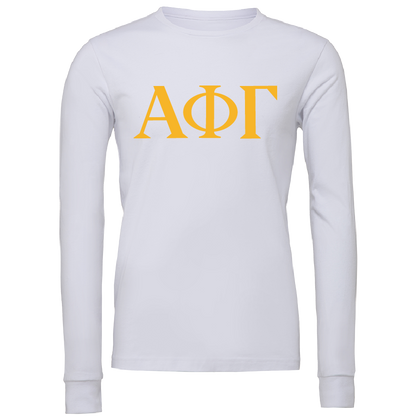 Alpha Phi Gamma Lettered Long Sleeve T-Shirts