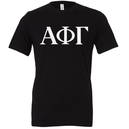 Alpha Phi Gamma Lettered Short Sleeve T-Shirts