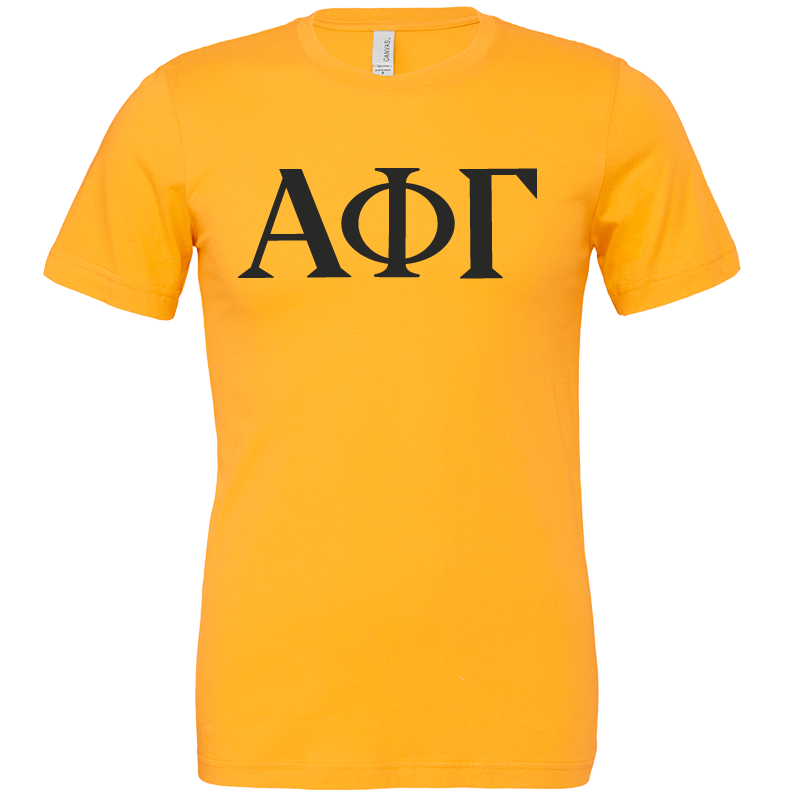 Alpha Phi Gamma Lettered Short Sleeve T-Shirts