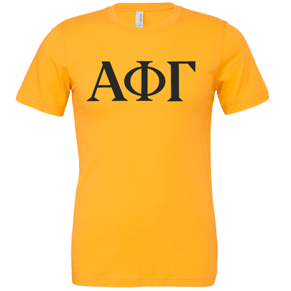 Alpha Phi Gamma Lettered Short Sleeve T-Shirts