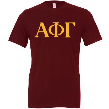 Alpha Phi Gamma Lettered Short Sleeve T-Shirts