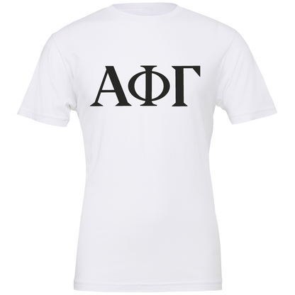 Alpha Phi Gamma Lettered Short Sleeve T-Shirts