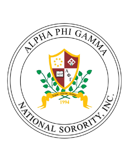 Alpha Phi Gamma Permanent Stickers