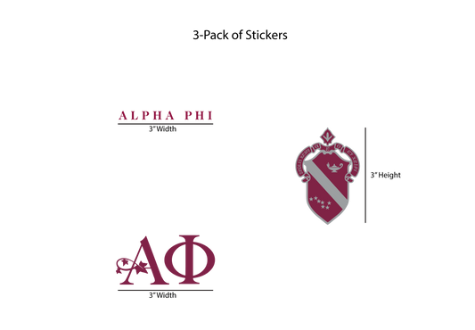 Alpha Phi International Permanent Stickers