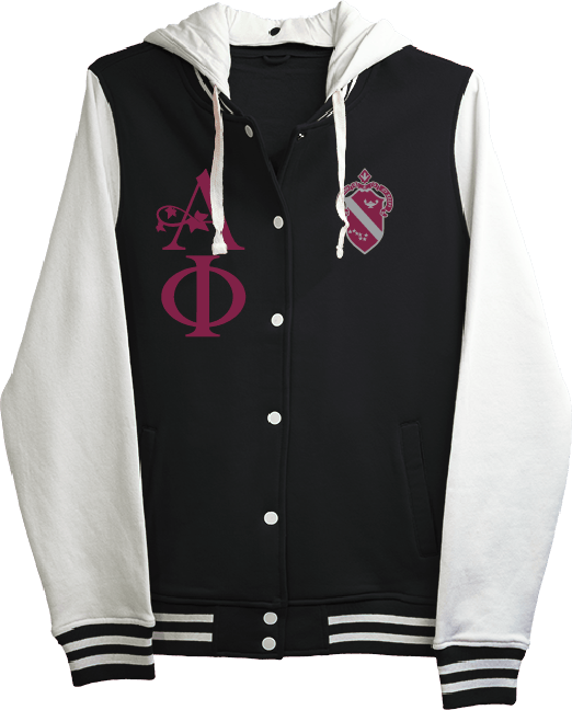 Alpha Phi International Varsity Hooded Sweatshirt