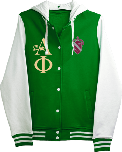 Alpha Phi International Varsity Hooded Sweatshirt