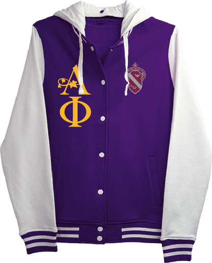 Alpha Phi International Varsity Hooded Sweatshirt