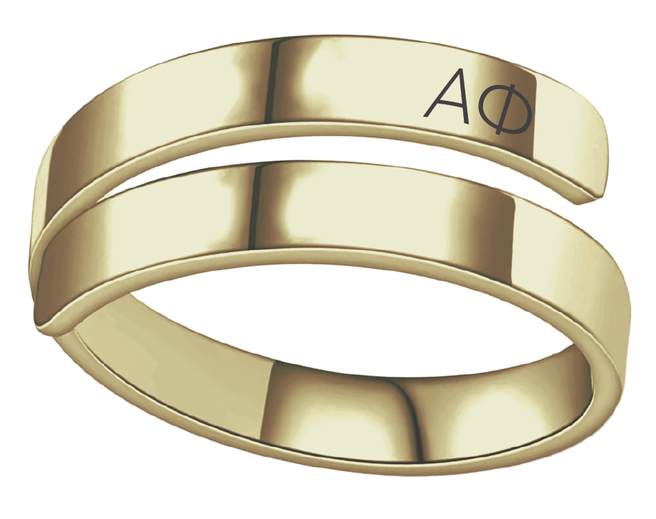 Alpha Phi Lettered Rings
