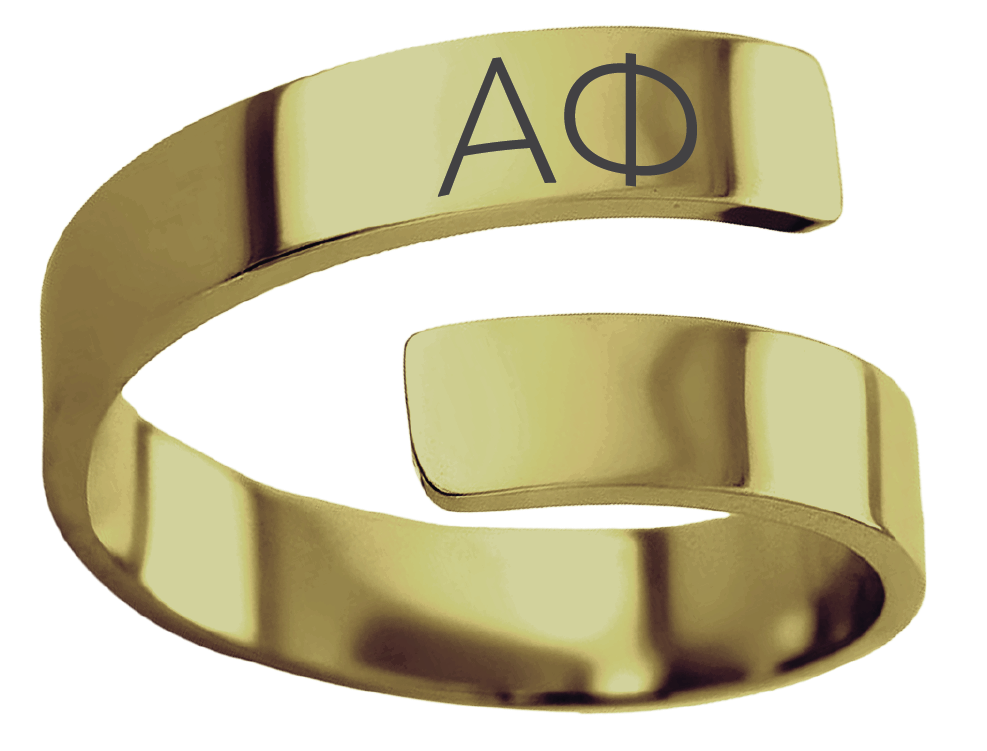 Alpha Phi Lettered Rings