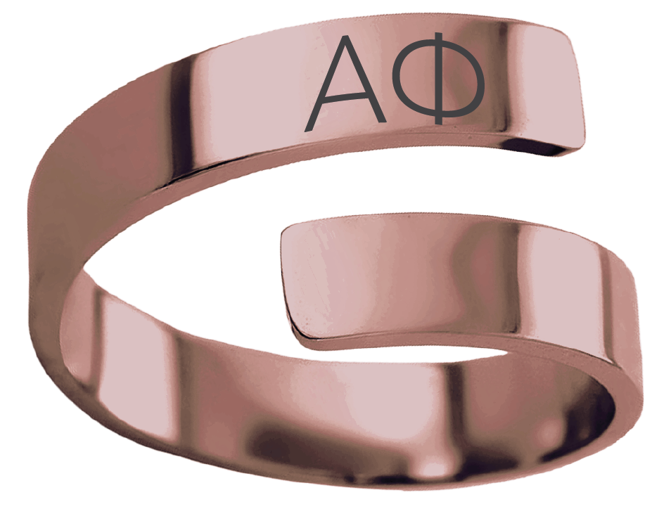 Alpha Phi Lettered Rings