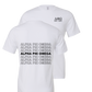 Alpha Phi Omega Repeating Name Short Sleeve T-Shirts