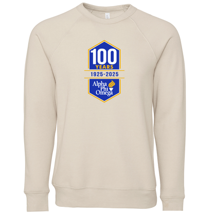 Alpha Phi Omega Centennial 100 Years Crewneck Sweatshirts