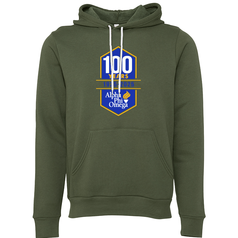 Alpha Phi Omega Centennial 100 Years Hooded Sweatshirts