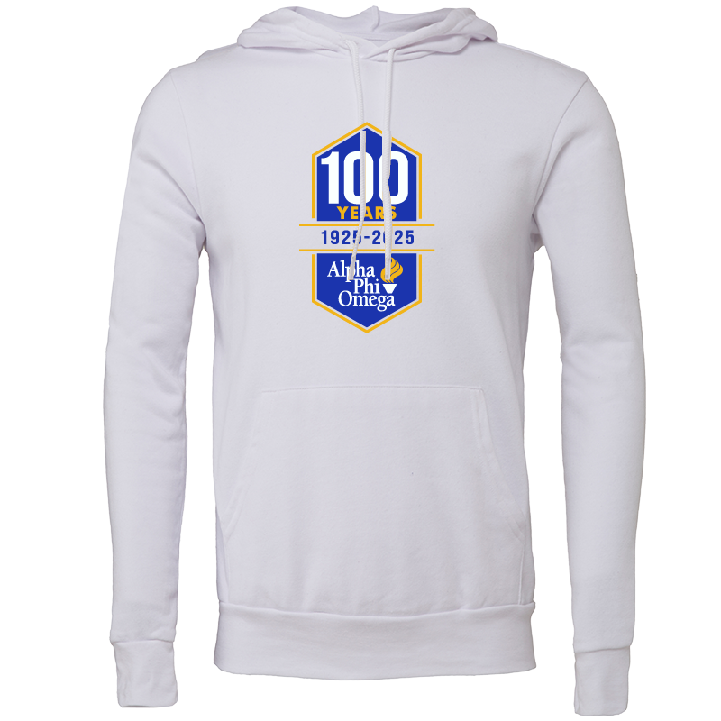 Alpha Phi Omega Centennial 100 Years Hooded Sweatshirts