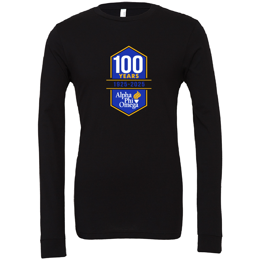 Alpha Phi Omega Centennial 100 Years Long Sleeve T-Shirts