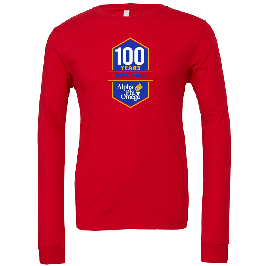 Alpha Phi Omega Centennial 100 Years Long Sleeve T-Shirts