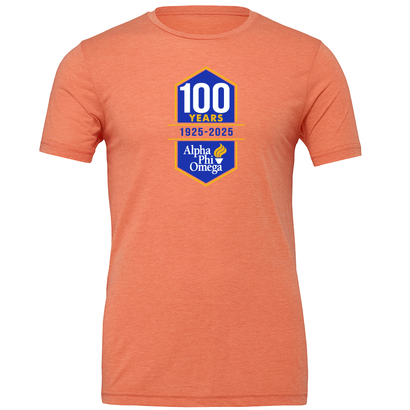 Alpha Phi Omega Centennial 100 Years Short Sleeve T-Shirts