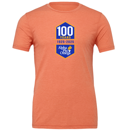 Alpha Phi Omega Centennial 100 Years Short Sleeve T-Shirts