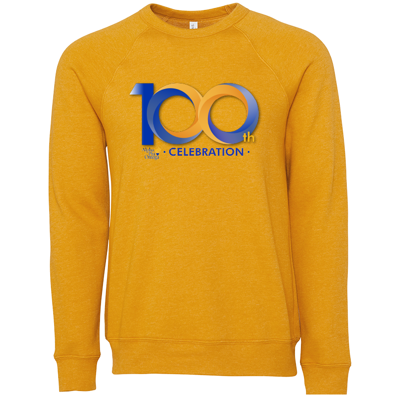 Alpha Phi Omega Centennial 100th Celebration Crewneck Sweatshirts