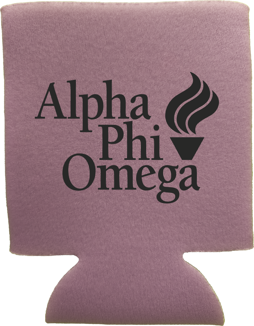 Alpha Phi Omega Can Coozies