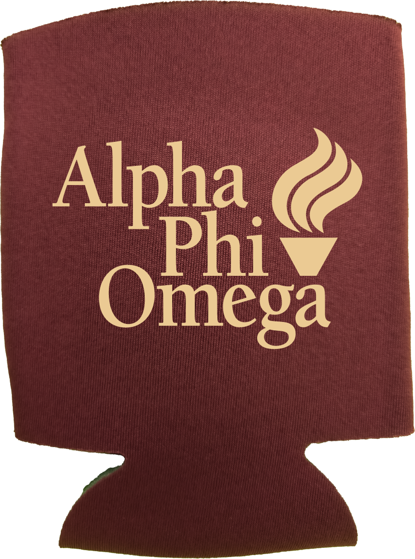 Alpha Phi Omega Can Coozies