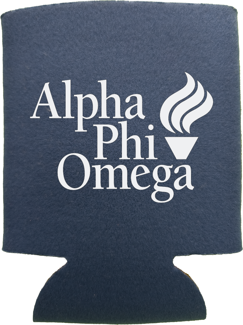 Alpha Phi Omega Can Coozies