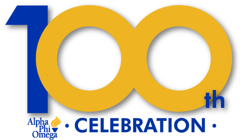 Alpha Phi Omega Centennial Permanent Stickers