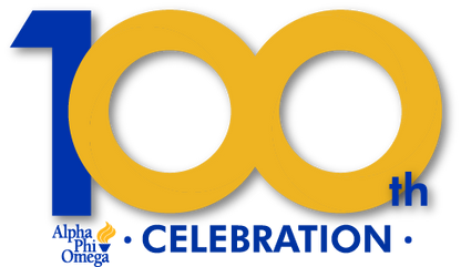 Alpha Phi Omega Centennial Permanent Stickers